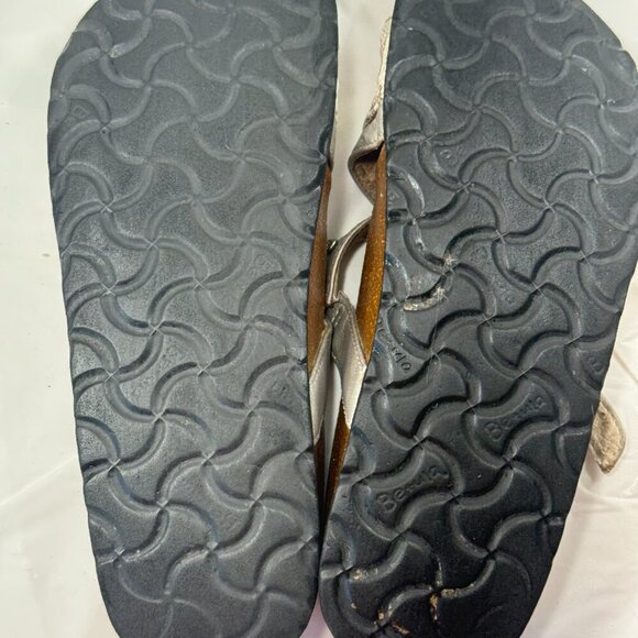 Birkenstock Betula Silver Crocodile Jeweled Sandals size 5 - Picture 3 of 16